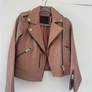All Saints Blush Leather Jacket